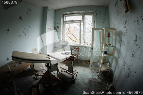 Image of Deserted Hospital room in Pripyat, Chernobyl Excusion Zone 2019