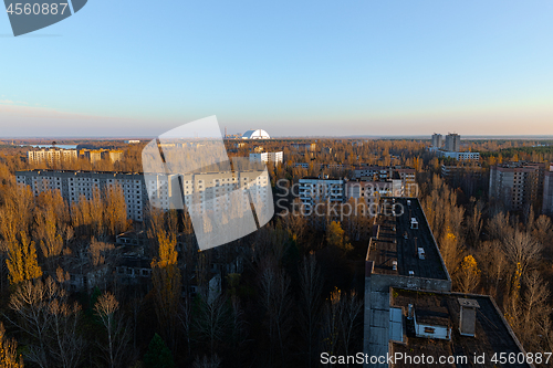 Image of Abandoned Cityscape in Pripyat, Chernobyl Exclusion Zone 2019