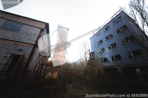 Image of Abandoned cement factory near Chernobyl Nuclear Power Plant