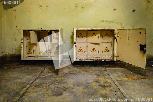 Image of Nuclear waste containers in Chernobyl