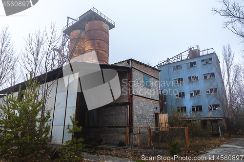 Image of Abandoned cement factory near Chernobyl Nuclear Power Plant