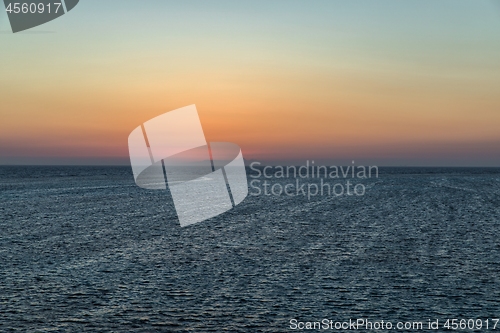 Image of Beautiful sunset over the horizon