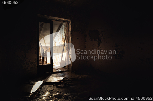 Image of Abandoned hallway with light at the end