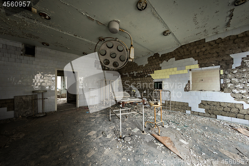 Image of Deserted Hospital room in Pripyat, Chernobyl Excusion Zone 2019