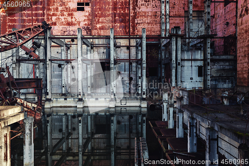 Image of Part of an Unfinished Nuclear Reactor in Chernobyl