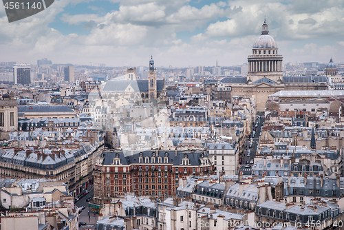 Image of top view on Paris .