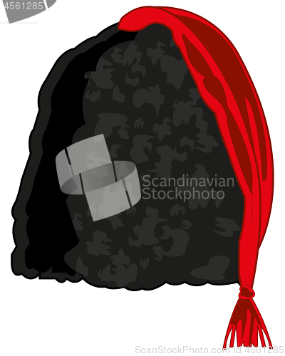 Image of Vector illustration of the old-time ukrainian headdress