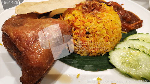 Image of Nasi lemak traditional malaysian dish