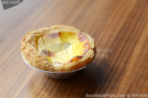 Image of Delicious Portuguese egg tart dessert 