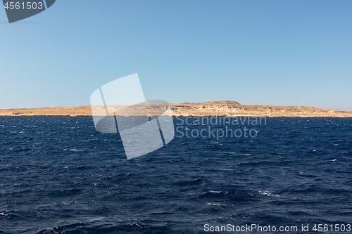 Image of land over the horion