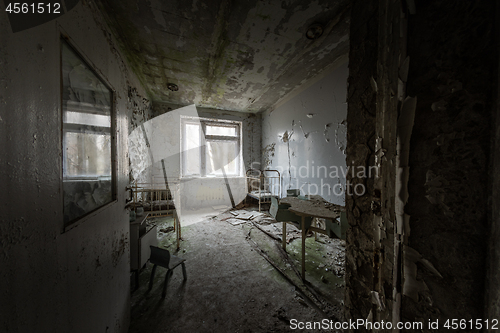 Image of Deserted Hospital room in Pripyat, Chernobyl Excusion Zone 2019