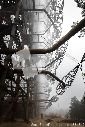 Image of Duga Antenna Complex in Chernobyl Exclusion zone 2019