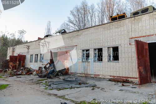 Image of Abandoned truck left outside