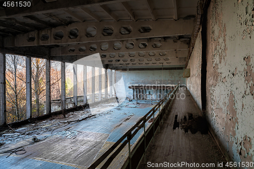 Image of Abandoned staircase angle shot