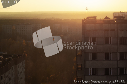 Image of Abandoned Cityscape in Pripyat, Chernobyl Exclusion Zone 2019