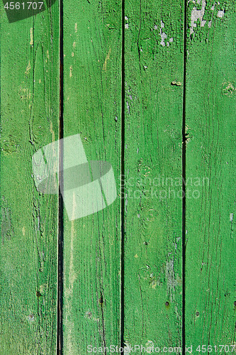 Image of Old green wood surface