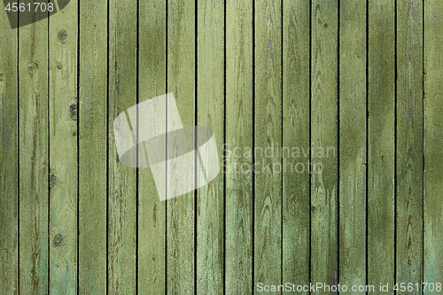 Image of Old green wood surface