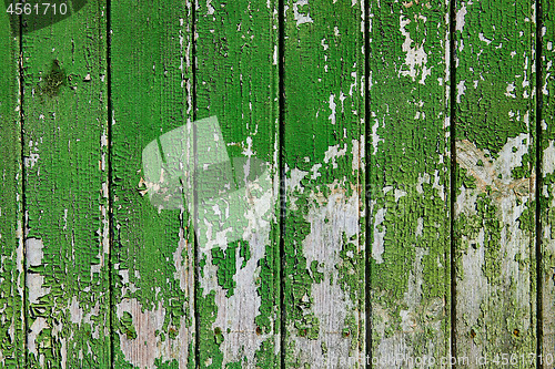 Image of Old green wood surface