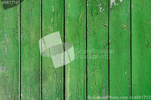 Image of Old green wood surface