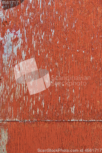 Image of Old red wood surface