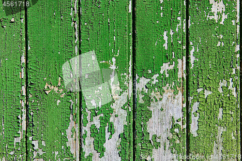 Image of Old green wood surface