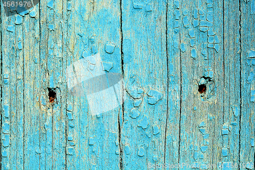 Image of Texture of blue wood background closeup