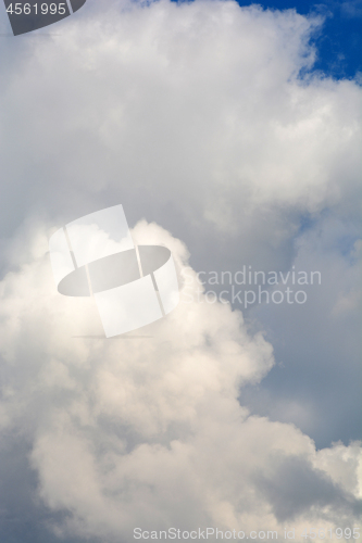 Image of Background of dark clouds before a thunder-storm