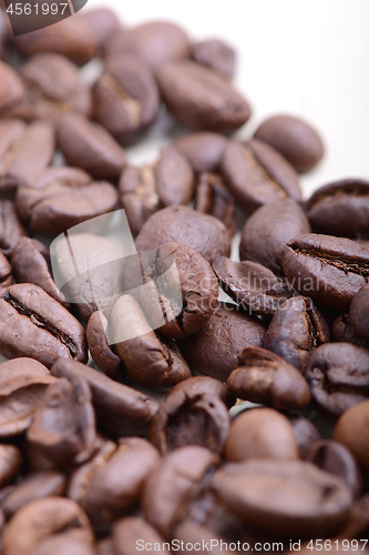 Image of Roasted coffee bean close up. Food background