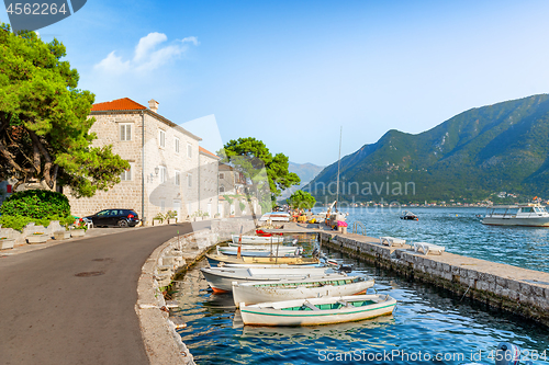 Image of Bay of Kotor in summer
