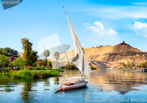 Image of Sailboats on Nile