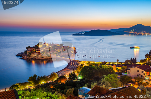 Image of Sveti Stefan from above