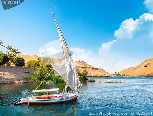 Image of Beautiful Nile in Aswan