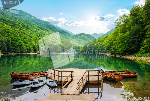 Image of Boats on Biogradska Lake