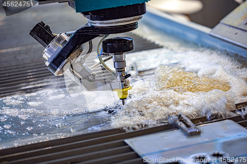 Image of CNC water jet cutting machine