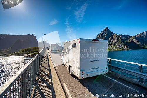 Image of VR Caravan car travels on the highway.