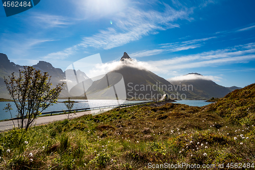 Image of Fredvang Bridges Panorama Lofoten islands