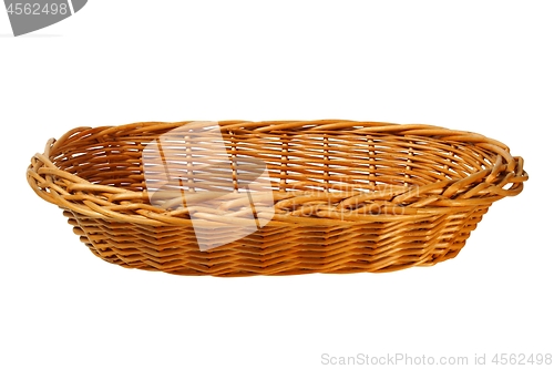 Image of Wicker basket on white