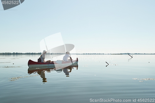 Image of Canoeing on a lake