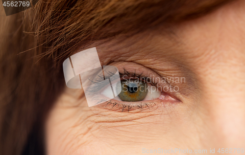 Image of eye of senior woman