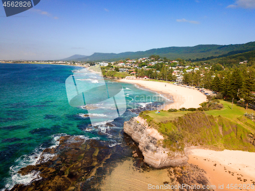 Image of Coastal beach scene views to Austinmer beach