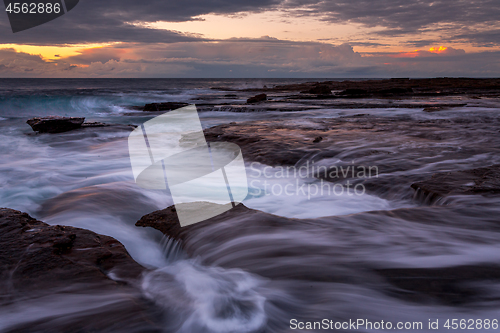 Image of Early morning on the rocky coast of Coalcliff