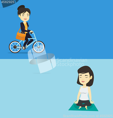 Image of Two lifestyle banners with space for text.