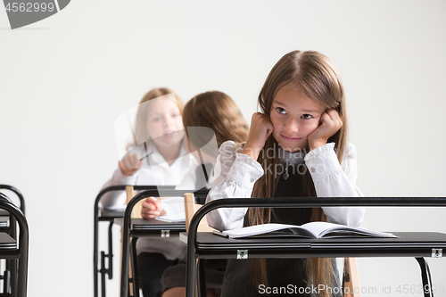 Image of School children in classroom at lesson