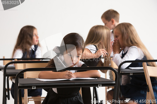 Image of School children in classroom at lesson