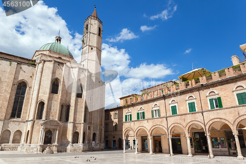 Image of Piazza del Popolo in Ascoli Piceno Italy