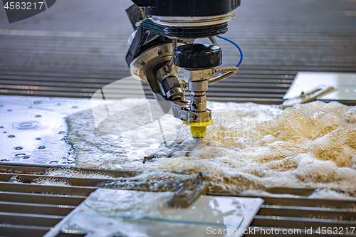 Image of CNC water jet cutting machine