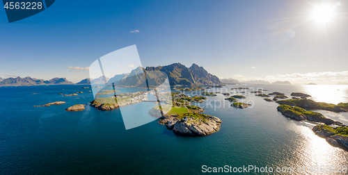 Image of Henningsvaer Lofoten is an archipelago in the county of Nordland