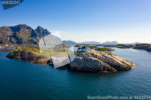 Image of Henningsvaer Lofoten is an archipelago in the county of Nordland