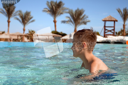Image of Boy in the swimming pool