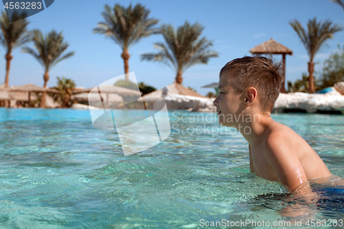 Image of Boy in the swimming pool